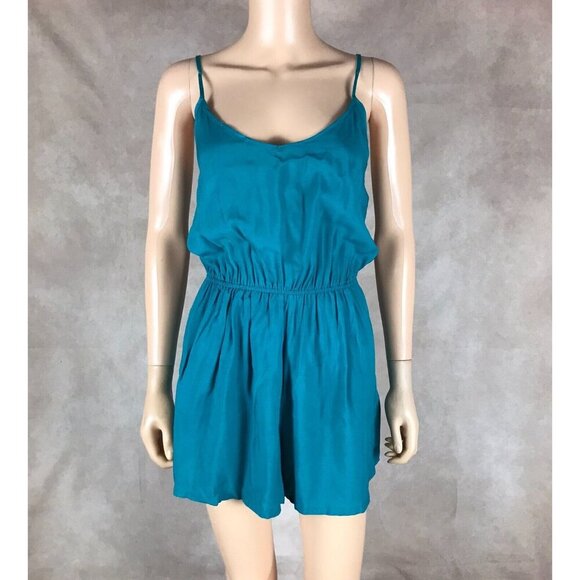 ULTRA FLIRT Juniors' Turquoise Sleeveless Romper w/Cinched Waist NWT Large - Picture 7 of 9